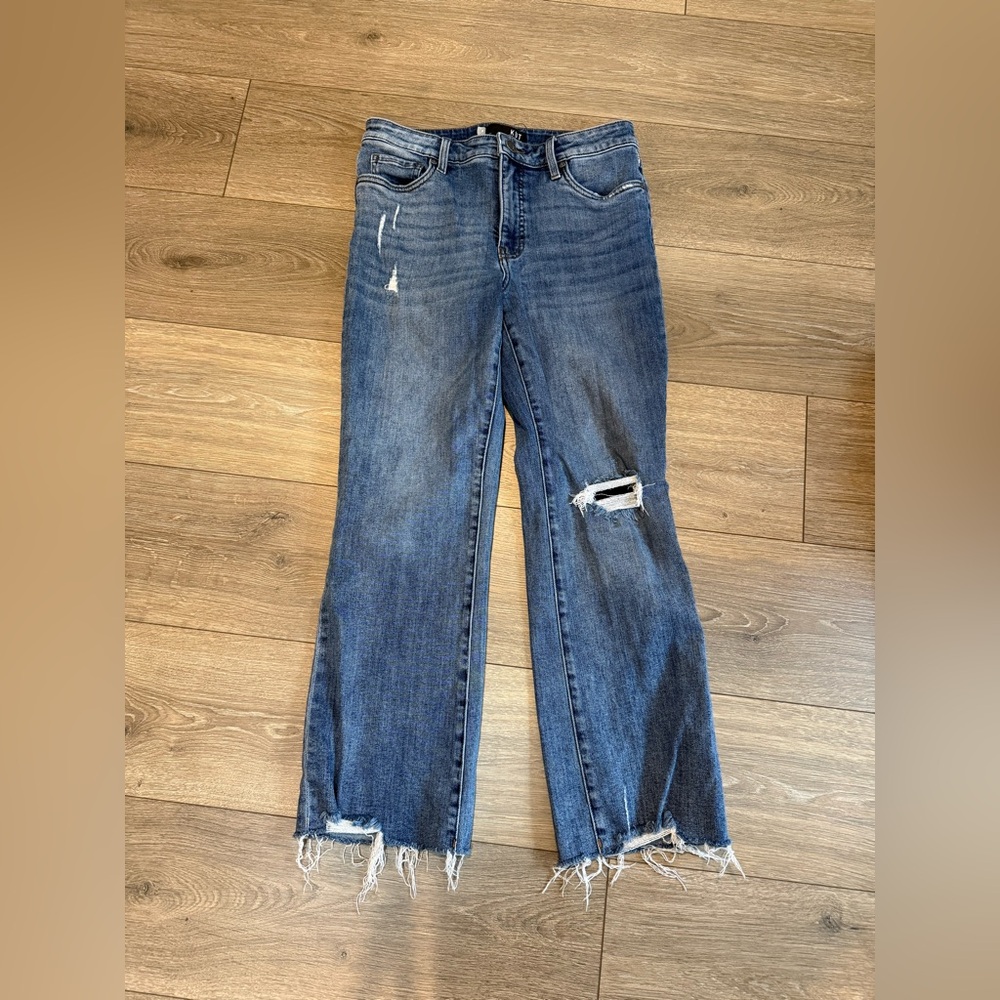 Kut From The Kloth Kelsey Fab Ab Ankle Flare High Rise Jean - Picture 4 of 12
